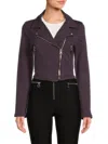 Chrldr James Perfecto Jacket In Deep Purple In Multi