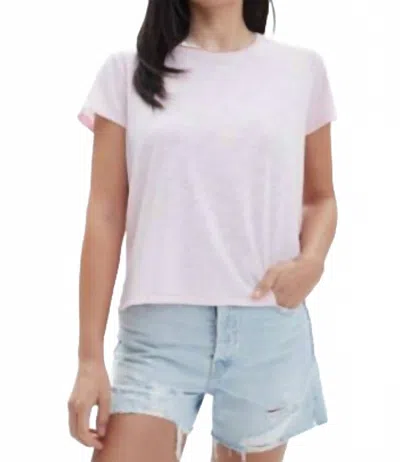 Chrldr Jane Short Sleeve Tee In Petal In Pink