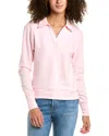 Chrldr Kendall Polo Sweatshirt In Candy Pink In Pink