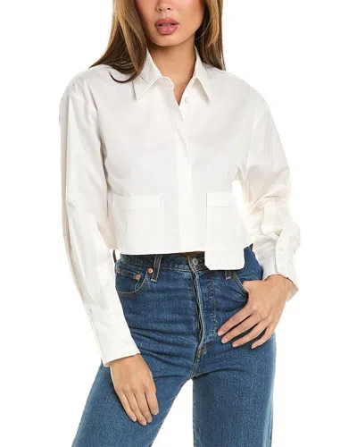Chrldr Laura Pocket Shirt In White