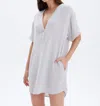 Chrldr Lydia Gauze Dress In Limestone In Grey
