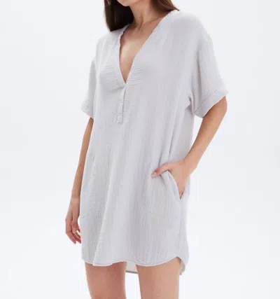 Chrldr Lydia Gauze Dress In Limestone In Grey