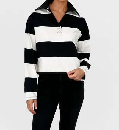 Chrldr Maryse Rugby Shirt In Black