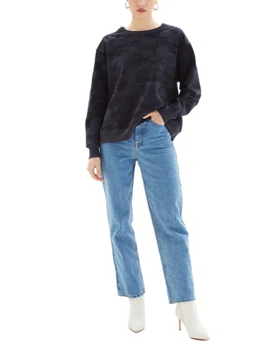 Chrldr Navy Camo Crewneck Sweatshirt In Blue