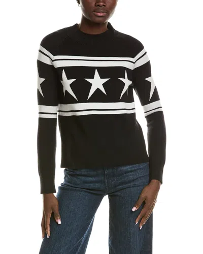 Chrldr Starlight Sweater Mock Neck Raglan Sleeve In Black