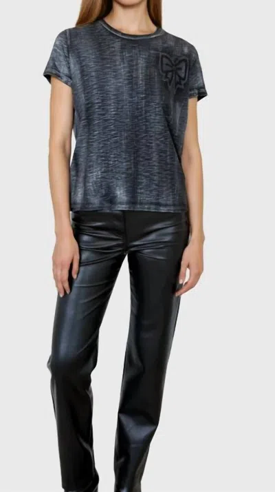 Chrldr Stencil Bow Perfect Tee In Black