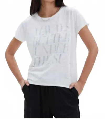 Chrldr Under The Sun Tee In White