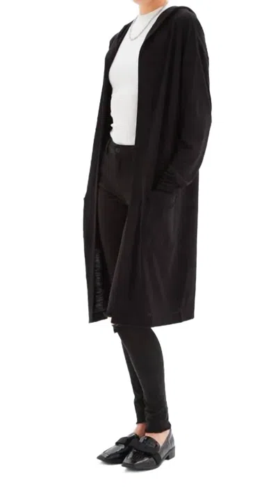 Chrldr Valery Hooded Cardigan In Black