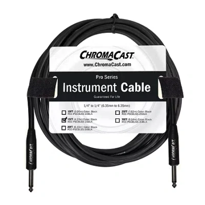 Chromacast Pro Series Instrument Cable - 15 Feet In Black