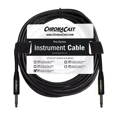 Chromacast Pro Series Instrument Cable - 20 Feet In Black