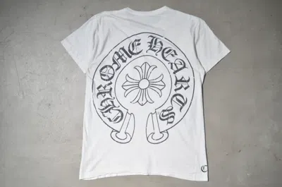 Pre-owned Chrome Hearts - Scroll Pocket Tee In White