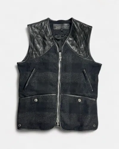 Pre-owned Chrome Hearts - Sleeveless Bimaterial Vest In Black
