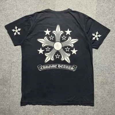 Pre-owned Chrome Hearts - Star Stamp Tee In Faded Black