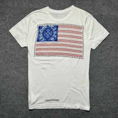 Pre-owned Chrome Hearts - Us Flag Tee In White
