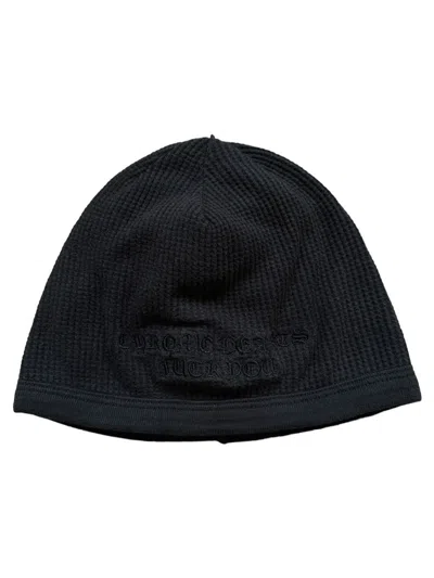 Pre-owned Chrome Hearts 00s ‘fuck You' Thermal Beanie In Black