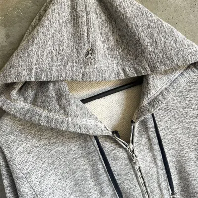Pre-owned Chrome Hearts 1/1 Vip Dagger Hood Zip Up Hoodie In Gray