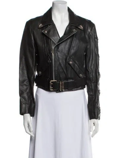Pre-owned Chrome Hearts 1990's 'jj Dean' Biker Jacket In Black