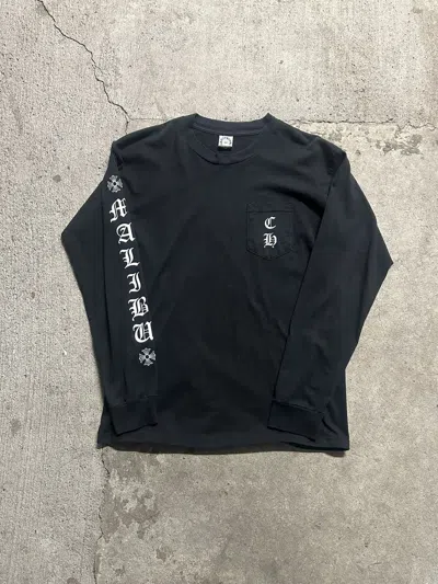 Pre-owned Chrome Hearts 2000s  “malibu” Star Graphic Long Sleeve In Black