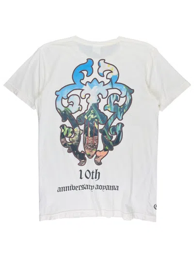 Pre-owned Chrome Hearts 2009  Vintage Aoyama Anniversary Japan Tshirt In White