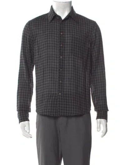 Pre-owned Chrome Hearts 2010's Virgin Wool Shirt In Gray