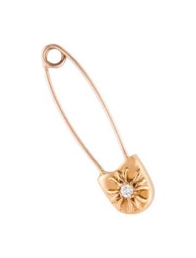 Pre-owned Chrome Hearts 22k Diamond Safety Pin In Multicolor