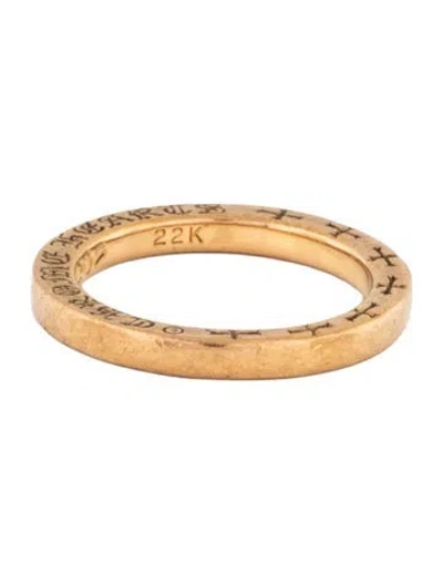 Pre-owned Chrome Hearts 22k Spacer Band In Multicolor