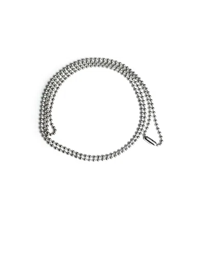 Pre-owned Chrome Hearts 30” .925 Ball Chain In Silver