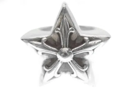 Pre-owned Chrome Hearts 5 Point Star Ring - Size 9.5 In Silver