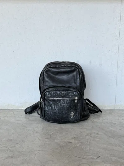 Pre-owned Chrome Hearts 7th Grade Cross Patched Leather Backpack