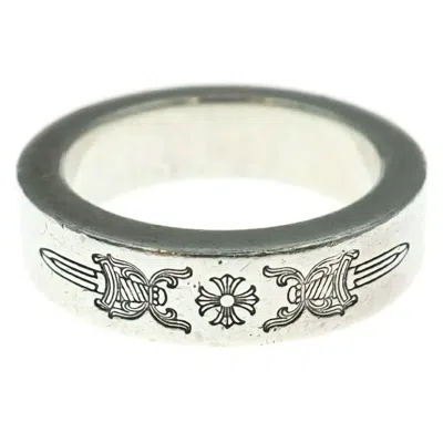 Pre-owned Chrome Hearts 8.5  6mm Spacer Dagger Ring Silver