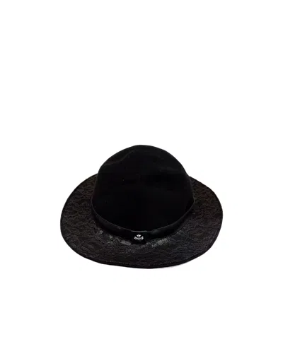 Chrome Hearts 925 Silver Lace Hat In Black