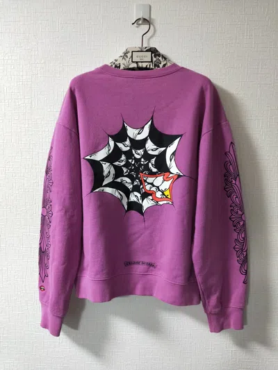 Pre-owned Chrome Hearts '99 Eyes' Chomper Sweatshirt In Purple