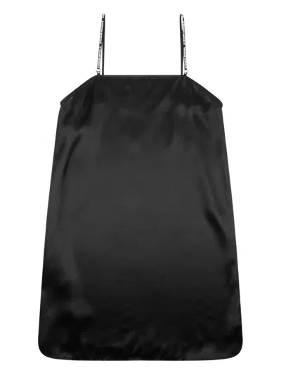 Chrome Hearts A La Mode Silk Mini Dress In Black