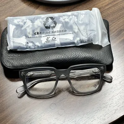 Pre-owned Chrome Hearts Ambidixtrous Glasses In Grey