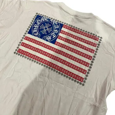 Pre-owned Chrome Hearts American Flag T-shirt In White