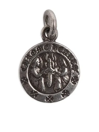 Chrome Hearts Angel Medallion Pendant In Silver