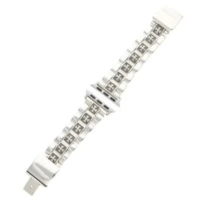 Pre-owned Chrome Hearts Apple Watch Silver Watch Band Wristwatch Flat Apl 40mm Ch Pls Men