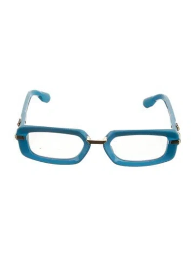 Pre-owned Chrome Hearts Asstravagant Square Eyeglasses In Blue