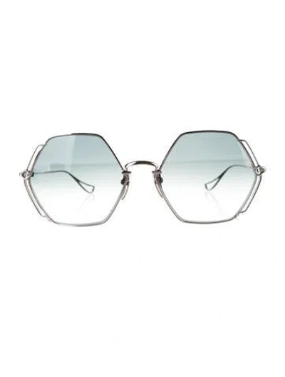 Pre-owned Chrome Hearts Baby Bitch Square Sunglasses In Silver