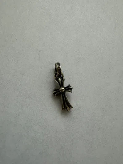 Pre-owned Chrome Hearts Baby Fat Charm Pendant In Silver