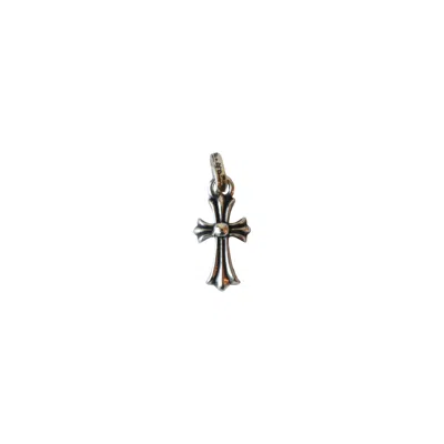 Chrome Hearts Baby Fat Cross Pendant In Neutral