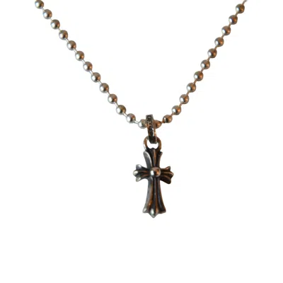 Chrome Hearts Baby Fat Pendant With Ball Chain Necklace