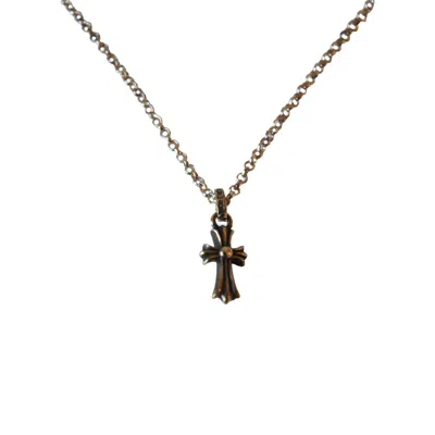 Chrome Hearts Baby Fat Pendant With Roll Chain Necklace
