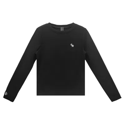 Pre-owned Chrome Hearts Bad Seed Ch Embroidered Long-sleeve T-shirt 'black' | Men's Size S