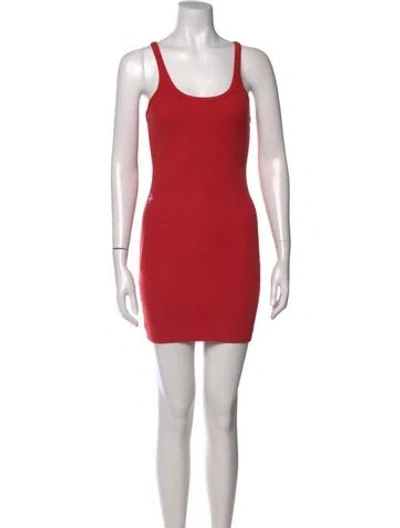 Pre-owned Chrome Hearts Bad Seed Mini Dress In Red