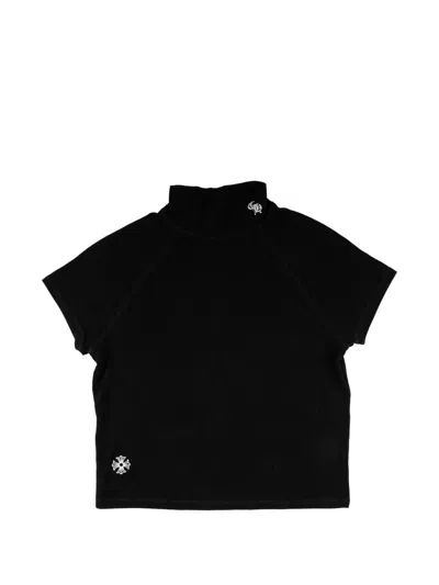 Chrome Hearts Bad Seed Mock-neck Short-sleeve T-shirt In Black