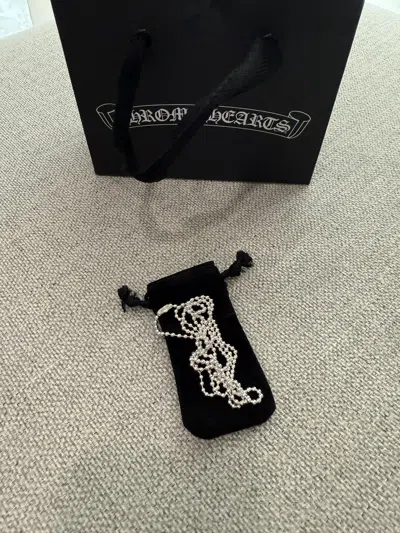 Pre-owned Chrome Hearts Ball Chain In Silver