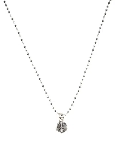 Chrome Hearts Ball-chain Necklace In Metallic