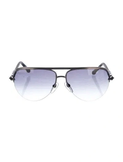 Pre-owned Chrome Hearts Balls Aviator Sunglasses