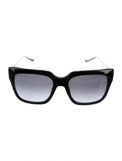 Pre-owned Chrome Hearts Bardot Square Sunglasses In Black